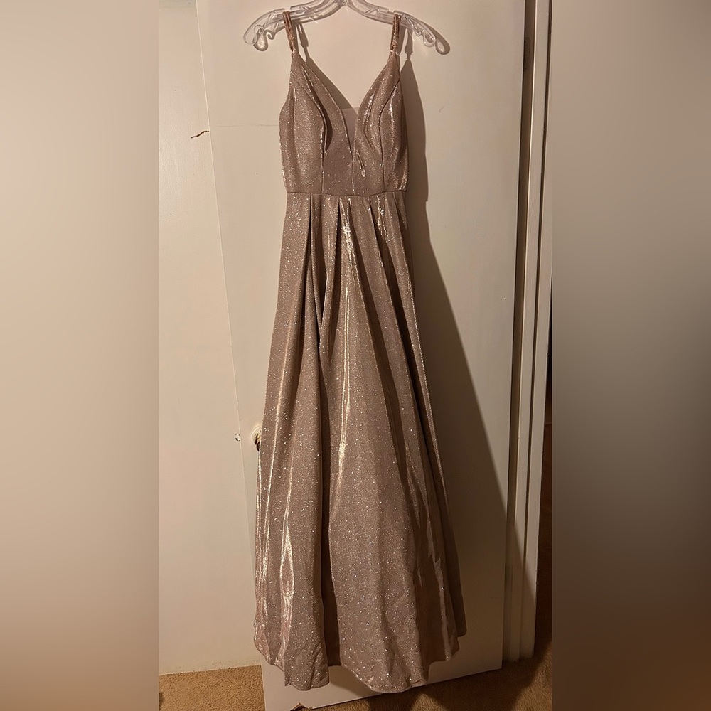 Gold ball gown